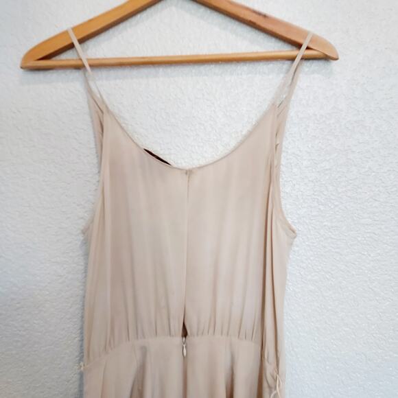 Rory Beca Beige 100% Silk Slip Dress Size M - Picture 6 of 11